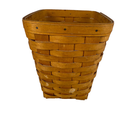 2001 Longaberger Medium Spoon Basket – Woven Wood Collectible Made in USA - Picture 2 of 4